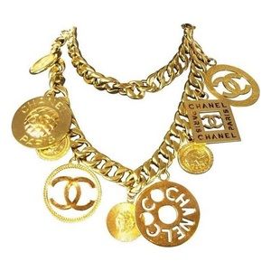 Vintage Chanel Charm Belt Necklace